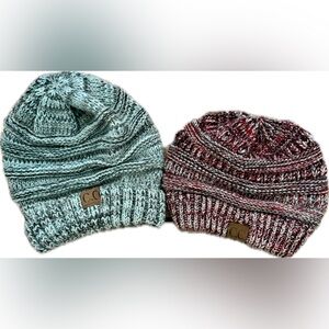 CC Knit Beanie Set